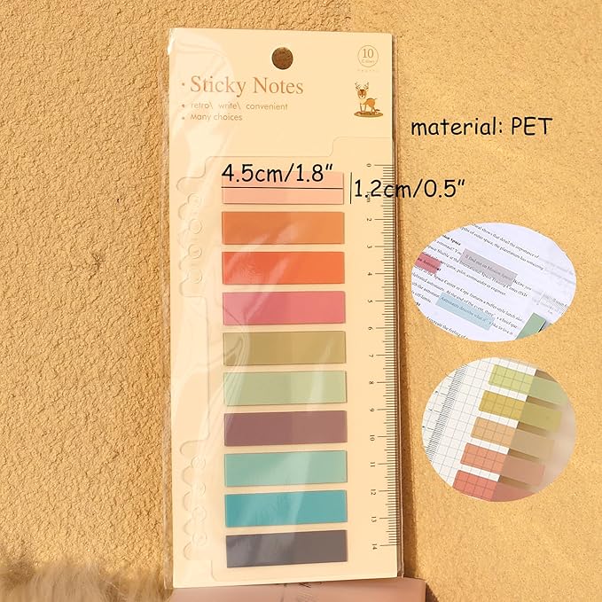 1560Pieces Tabs Sticky Index Tabs Writable and Repositionable File Tabs Flags for Pages or Book Markers Reading Notes Classify File