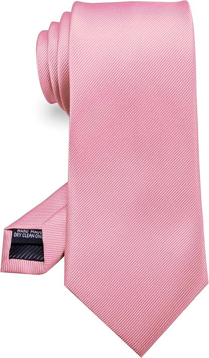 RBOCOTT Solid Color Tie Formal Necktie for Men