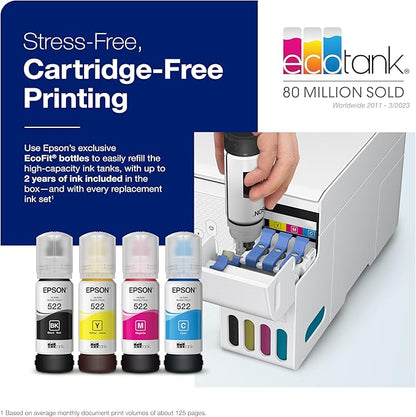 Epson EcoTank ET-2800 Wireless Color All-in-One Cartridge-Free Supertank Printer & EcoTank ET-4800 Wireless All-in-One Cartridge-Free Supertank Printer