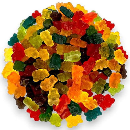 Irresistibly Delicious 12 Flavor Gummy Bears -1.5 lbs Lusciously Flavorful Soft & Chewy Candy Snack, Fruity Flavor Assortment-Great for Kids and Adults of All Ages(24 oz)