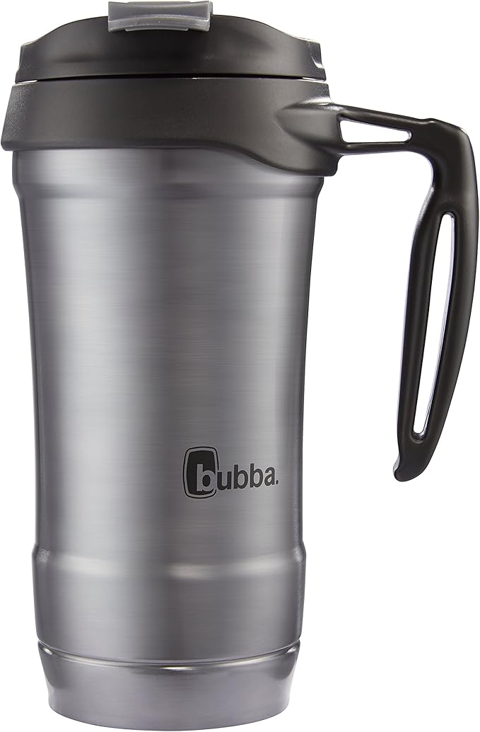 Bubba HERO Vacuum-Insulated Stainless Steel Travel Mug with Handle, 18 oz, Gunmetal