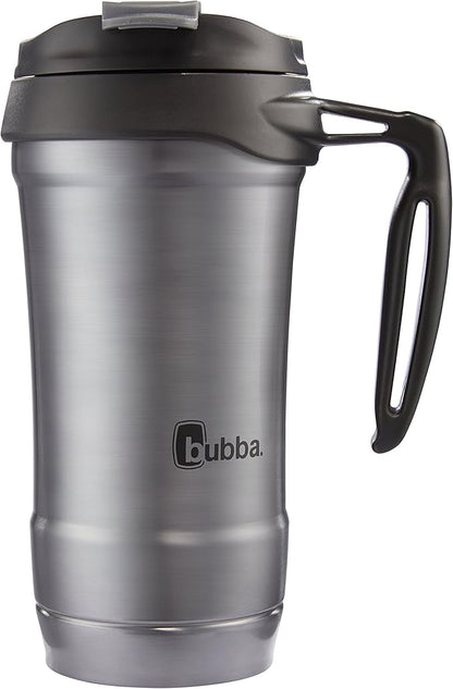 Bubba HERO Vacuum-Insulated Stainless Steel Travel Mug with Handle, 18 oz, Gunmetal