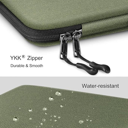 FINPAC Hard Laptop Sleeve Case for 15.3 inch MacBook Air M4 M3 M2 2025 2024, 16.2 inch MacBook Pro M4/M3/M2/M1 Pro/Max A2991 A2780 A2485 A2141, Waterproof Case for Surface Laptop/Book, Olive
