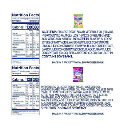 HI-CHEW Variety Mix, Pack of 8 Bags - 22 Flavors Including Yogurt Mix - Unique Fun Soft & Chewy Candy - Immensely Juicy Fruity Candy Flavors - Individually Wrapped for Sharing