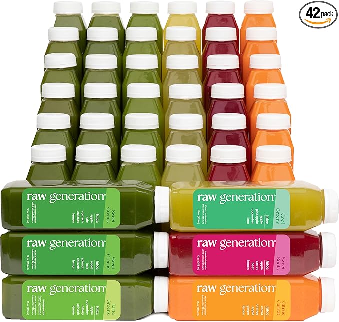 Raw Generation Skinny Cleanse – 7-Day Juice Cleanse for Weight Loss, Detox, Reduced Bloating & Increased Energy – 42 Cold-Pressed Juices to Crush Cravings & Reset Your Diet