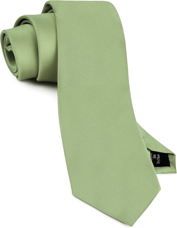 GUSLESON Classic New 3.15"（8cm） Men's Solid Color Necktie Wedding Business Tie + Gift Box