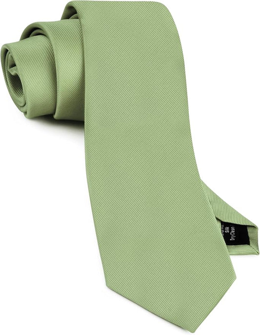 GUSLESON Classic New 3.15"（8cm） Men's Solid Color Necktie Wedding Business Tie + Gift Box