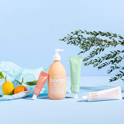 Compagnie de Provence Savon de Marseille Extra Pure Liquid Soap - Exfoliating Sparking Citrus - 16.7 Fl Oz Glass Pump Bottle