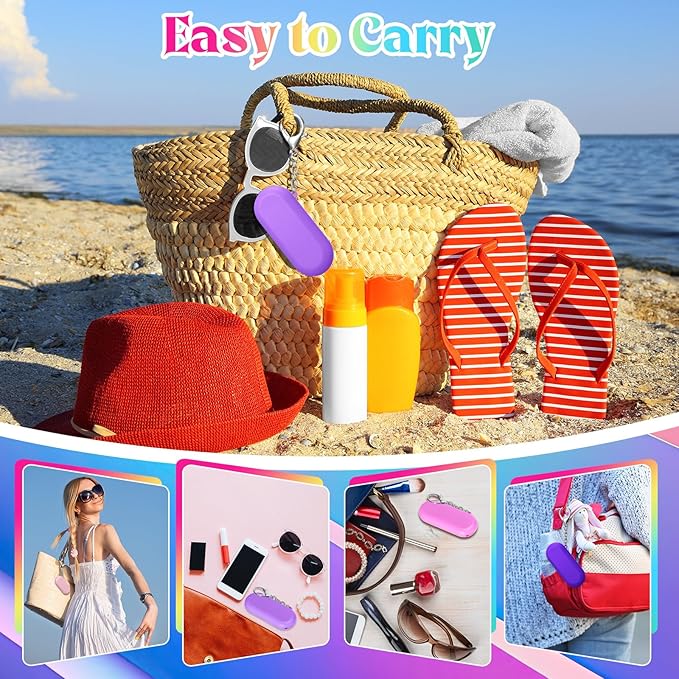 Meanplan 4 Sets Cruise Ship Essentials,4 Set Silicone Straws with Case Reusable Silicone Portable Drinking Straw Set for Party Travel Cold or Hot with 4 Carry Case, 4 Cleaning Brushes (Pink)