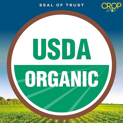 CROP BY POP - Organic Raw Brazil Nuts (8 Oz - 1 LB) Packed Fresh in Resealable Bag - USDA Organic, Non GMO - Naturally Grown, Vegan, Kosher