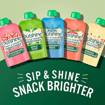 Outshine Smoothie Fruit & Yogurt Smoothie Pouches - Strawberry Coconut (24 Pack)