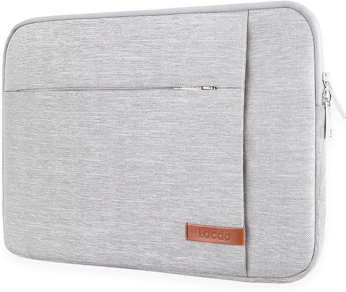 Lacdo Tablet Sleeve Case for 13 inch New iPad Pro M5 M4 2025-2024, 13 inch New iPad Air M3 M2 2025-2024, 12.9" iPad Pro 6 5 4 3 with Magic Keyboard and Smart Keyboard Folio, Tablet Bag, Gray