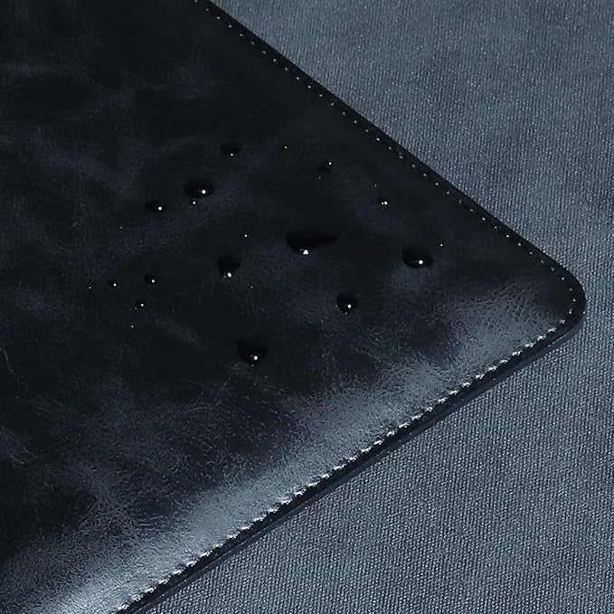 Leather Laptop Sleeve Compatible with MacBook Pro 14 Inch M4 M3 M2 M1 Pro/Max Case,Slim and Durable Waterproof Protective Cover for 13-14 Inch Notebook Computer Cover,Black