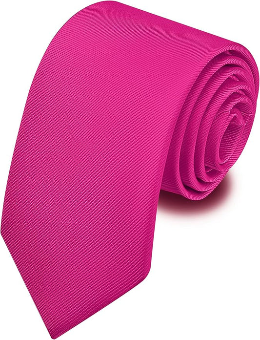Branduce 3.15"（8cm） Men's Solid Color Formal Woven Necktie + Gift Box