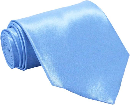 Soophen Mens Necktie 3.75" Tie Solid Color Ties