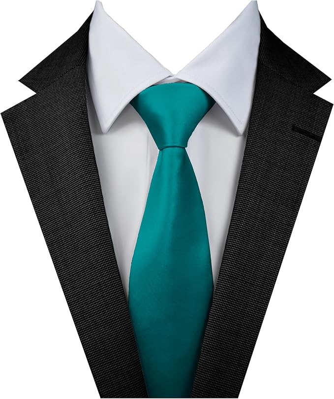 Dibi Solid Color Ties for Men, Formal Mens Ties, Neck Tie, Classic Tie for Boys Women Teens, Wedding Business Costume Necktie