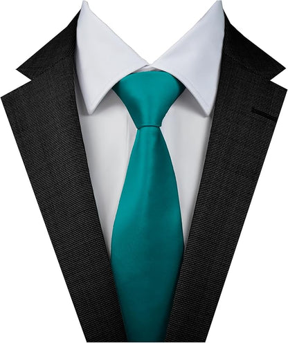 Dibi Solid Color Ties for Men, Formal Mens Ties, Neck Tie, Classic Tie for Boys Women Teens, Wedding Business Costume Necktie
