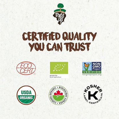 Kit of Snacks The True Organic Brazil Raw & Unsalted Nuts 15 oz + Tropical Mix 7 oz – – Nutrient-Rich and Practical Combo – Fresh, Vegan and Gluten Free – Forest Up