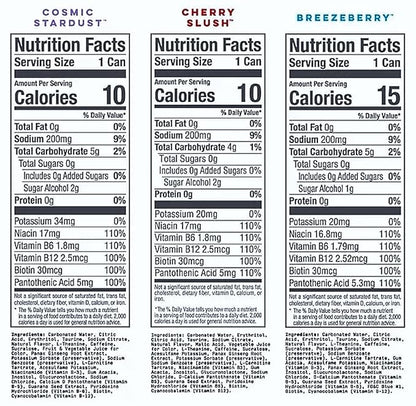 Alani. Nu Energy Drink Variety Pack | (Pack Of 15) | 12 Different Flavors : Mimosa, Arctic White, Dream Float, Blue Slush, Breezeberry, Cherry Slush, Hawaiian Shaved, Watermelon Wave -12 fl. oz - By The Munchie Mix