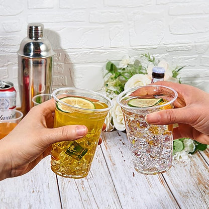 Lilymicky 1000 Pack 10 oz Clear Plastic Cups, Disposable Drinking Party Cups for Birthday Parties, Picnics, Ceremonies, and any Events
