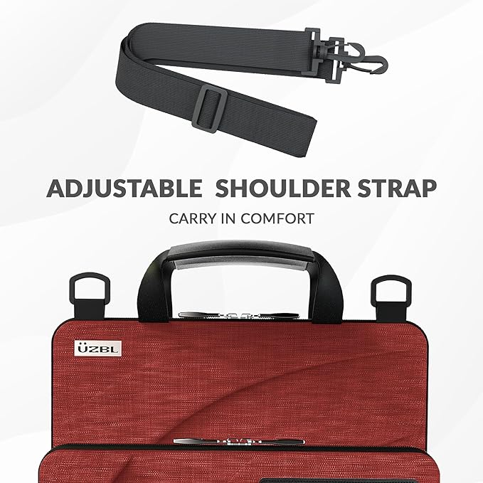 UZBL 11-11.6 Inch Always-on Chromebook Protective Hard Case with Accessory Pouch and Adjustable Shoulder Strap