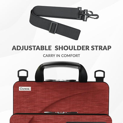 UZBL 11-11.6 Inch Always-on Chromebook Protective Hard Case with Accessory Pouch and Adjustable Shoulder Strap