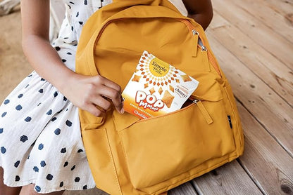 Simple Mills Pop Mmms Cheddar Baked Snack Pack Crackers, Healthy Halloween Snacks for Kids, Individual Packs, Gluten Free, 8 Ct (Pack of 4)