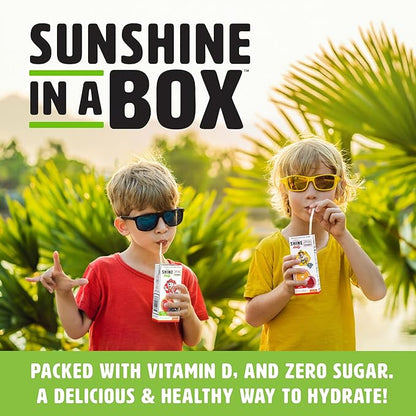 ShineWater Kids x Paw Patrol Vitamin D Apple Berry Juice Boxes | No Added Sugar | Naturally Flavored Drink for Kids | Vegan Gluten Free Hydration | 32 Pack