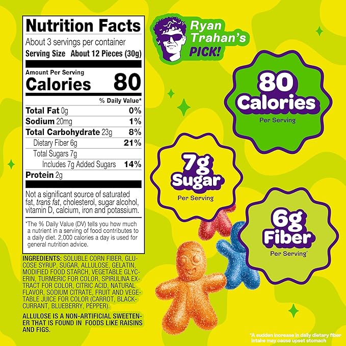 JOYRIDE Sour Smacks - 3.5 oz 6-Pack Bundle with 2.5oz Glacial Peppermint Gum, Low Sugar, Low Calorie Snacks, Dye Free and Plant Based Candy (7 Items)