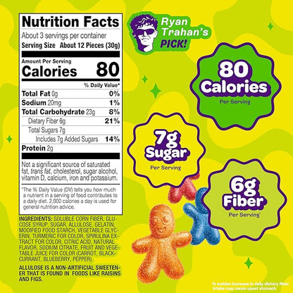 JOYRIDE Sour Smacks - 3.5 oz 6-Pack Bundle with 2.5oz Glacial Peppermint Gum, Low Sugar, Low Calorie Snacks, Dye Free and Plant Based Candy (7 Items)