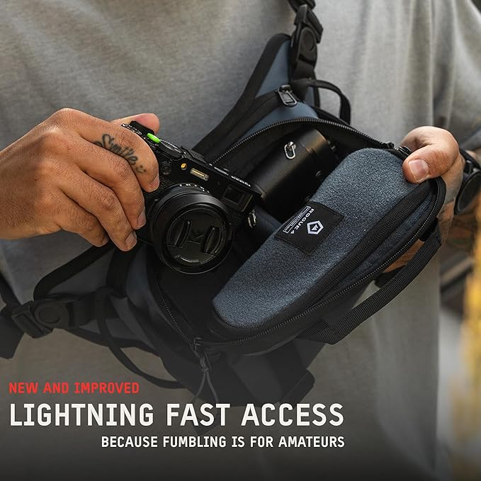 WANDRD All New ROGUE Sling V2: Weather-Resistant Everyday Carry Bag with Lightning Fast Access, Customizable Interior, Laptop Sleeve & Tripod Pocket – Minimalist Crossbody for Travel, EDC & Creators