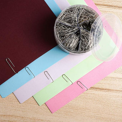650 PCS Paper Clips Assorted Sizes, Small Medium and Large (1.1", 1.3" & 2"), Paperclips for Office, School, Home Supplies-Silver