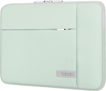 Lacdo 13 inch Laptop Sleeve Case for 13 inch New MacBook Air M4 A3240 2025, M3 A3113, M2 A2681, M1 A2337 | 13" MacBook Pro M2/M1 A2338 A2251 A2289 | 13" iPad Pro M5 / iPad Air M3 Computer Bag, Green