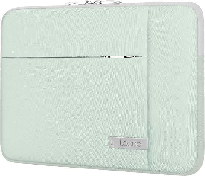 Lacdo Laptop Sleeve Case for 15 inch New MacBook Air M4 A3241 2025, M3 A3114, M2 A2941 2024-2023, 15 inch MacBook Pro A1990 A1707, Dell XPS 15 Plus Computer Case Bag with Accessory Pocket, Green
