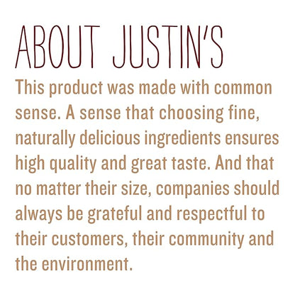 Justin's Honey Peanut Butter Squeeze Packs, Gluten-free, Non-GMO, Responsibly Sourced, Pack of 10 (1.15oz each)
