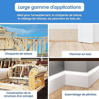 meite 18 Gauge 1/4-Inch Narrow Crown Staples 1-Inch Length Heavy Duty Galvanized Upholstery Staples for Electric or Pneumatic Narrow Crown Stapler Guns (4,000 PCS)