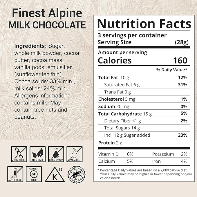 Milkboy Swiss Chocolates Chocolate Bars - Premium Swiss Alpine Milk Chocolate - Smooth European Milk Chocolates Gift - Sustainably Farmed Cocoa - Gluten Free - 3 oz, Pack 4