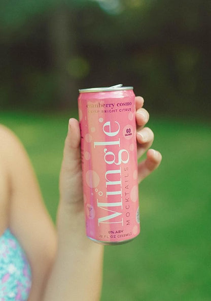 Mingle Mocktails - Variety Pack, Blackberry Hibiscus Bellini, Cranberry Cosmopolitan, Key Lime Margarita - Premium Non Alcoholic Cocktails, 12 FL OZ Cans (Pack of 12)
