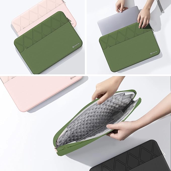 Smatree Laptop Sleeve for 14 inch Acer Swift Go 14 SFG14-71-52TV/71-54AP/71T-71SZ/71-785V, for Acer Swift Go SFG14-72T-58SH/72T-71QF/72T-718K/72-72YK, Protective Laptop Case with Pocket, Green (E413G)