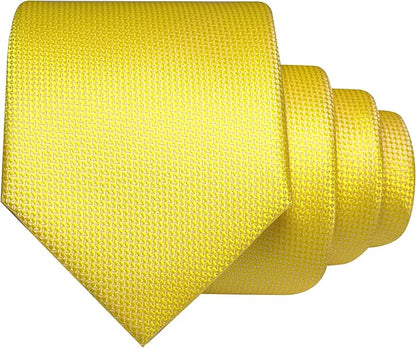 JEMYGINS Mens Tie and Lapel Pin with Pocket Square Tie Clip Sets for Casual and Business 4PCS