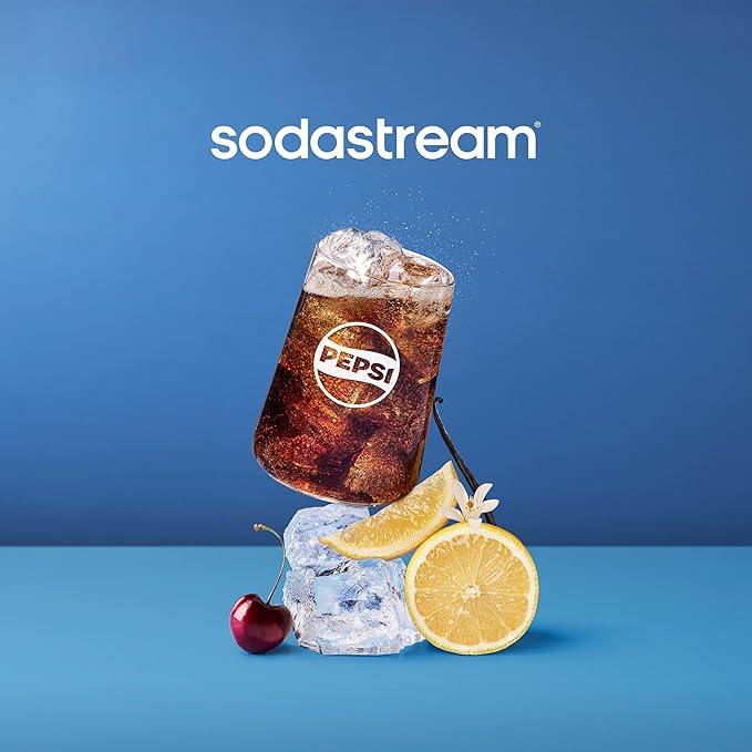 SodaStream Pepsi Wild Cherry Zero Sugar Drink Mix (440ml, Pack of 4)