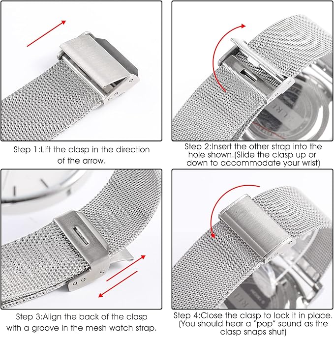 BUREI Men Wrist Watches Fashion Minimalist Analog Quartz Waterproof Watches for Men