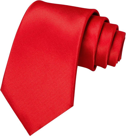 JEMYGINS Solid Color Tie Mens Necktie for Business and Wedding