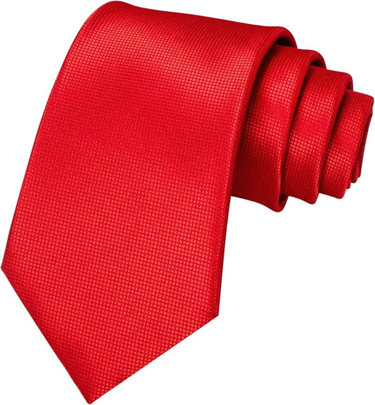 JEMYGINS Solid Color Tie Mens Necktie for Business and Wedding
