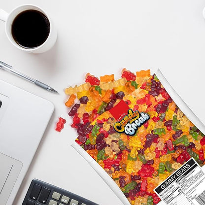 Candy Break Gummy Bears, Six Flavor Gummies, Sweet & Fruity Candy Snacks for Kids & Adults, Bulk Candies Share Size Bag, Variety Pack, 5 lbs, Pack of 1