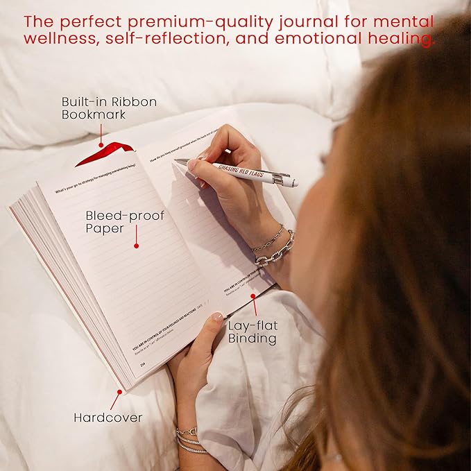 Let’s Get Real Guided Journal – Therapist-Approved Self-Care & Mental Health Journal with 240 Prompts, Coloring Pages & Book Club-Style Discussion Guide, Hardcover, A5