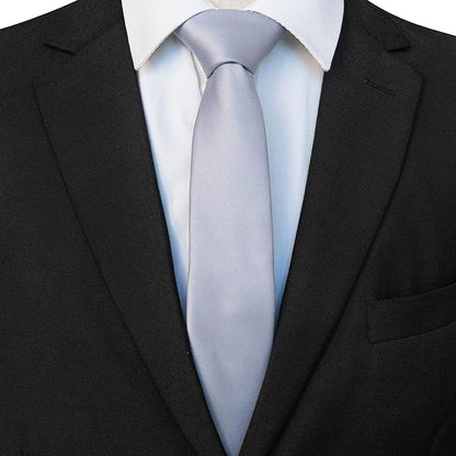 RBOCOTT 2.4“ Solid Color Skinny Tie Business Wedding Necktie for Men(6cm)