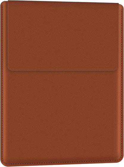 BVYA 13.3-14" Sleeve, PU Leather Laptop Case Compatible with New MacBook Air 13.6/Pro/Max M2/M1 A2779 A2442 14, 13.5 Surface 5/4/3/2/1, Compatible with Laptop 2022 Pro 14 inch