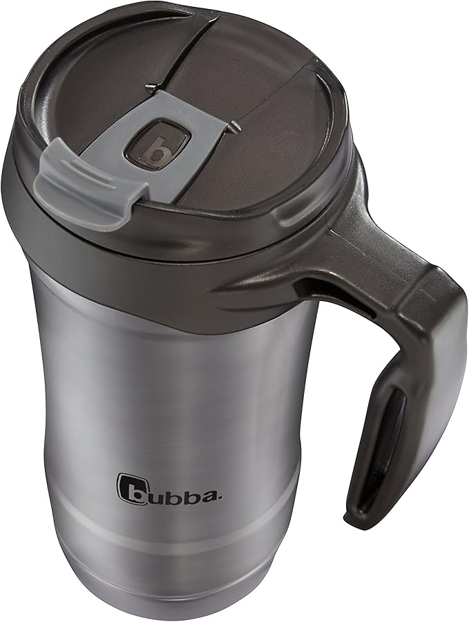 Bubba HERO Vacuum-Insulated Stainless Steel Travel Mug with Handle, 18 oz, Gunmetal