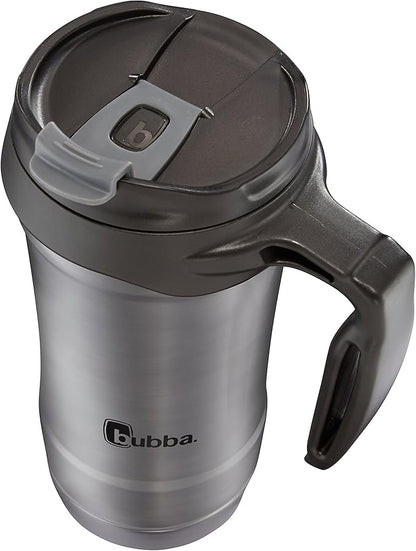 Bubba HERO Vacuum-Insulated Stainless Steel Travel Mug with Handle, 18 oz, Gunmetal